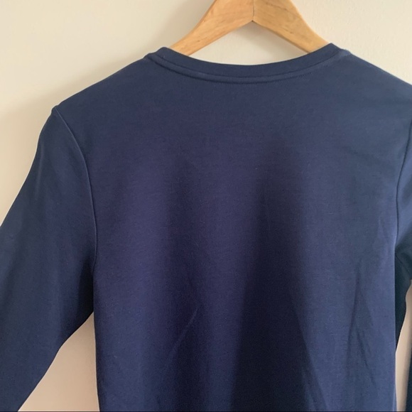Nwt ISAAC MIZRAHI Live! Essentials Pima Cotton Crew Neck Knit T Shirt Top Blue - Picture 9 of 11